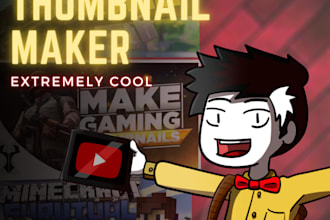 make customized youtube thumbnails and banners