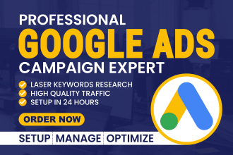 set up manage and optimize google ads adwords ppc campaign