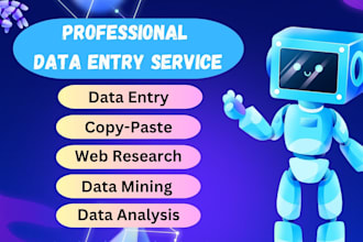 data extracting, data entry and copywriting expert
