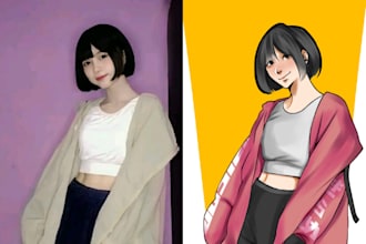 make your photo into anime character or cartoon character