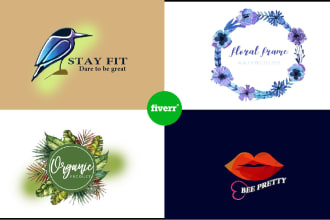 create a botanical feminine boho logo design