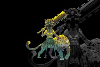 draw a shaman or witch doctor character