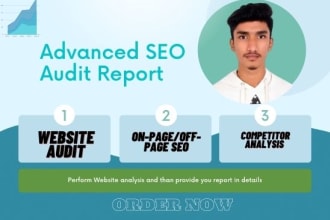 provide advanced seo audit report to top rank on google