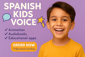 do professional kids voices in spanish