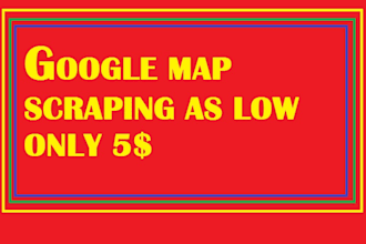 do google map scraping