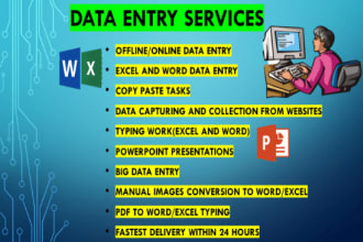 do data entry for your company