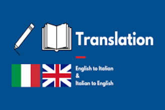 translate from english to italian and viceversa and french to italian and vivers
