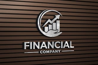 modern minimalist financial logo design