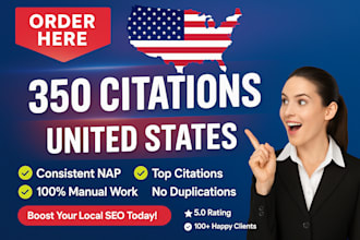 list your business in 350 USA local citations to boost google ranking