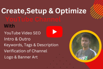 create and setup youtube channel