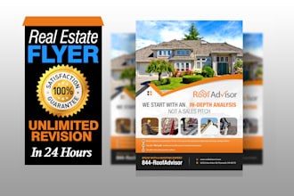 design real estate flyer or postcard for you within 5hrs