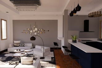 create realistic interior design