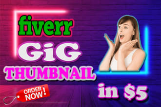 design fiverr gig thumbnails in 24 hours
