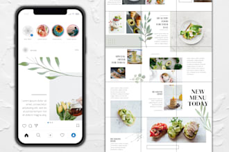 design themed instagram puzzle posts grid and feed