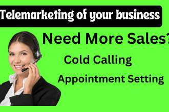 do telemarketing of your business 1000 cold calls per gig