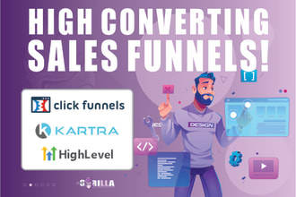 be your clickfunnels, gohighlevel, kartra funnel expert