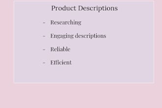 create descriptions for etsy