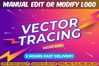 vector tracing, logo redraw, convert, editing, fix,  recolor for quality results