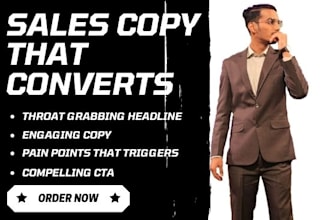 write highly converting sales copy and sales letter that sells