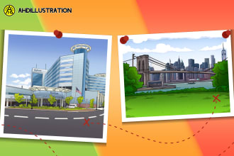 draw custom background with outline