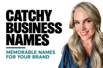 create unique business names and brand name ideas