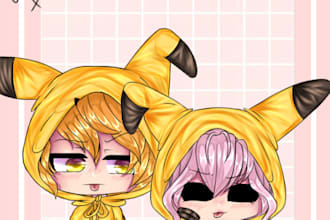 draw anything in gacha style
