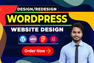 design wordpress website by elementor, divi, flatsome, woodmart and avada theme