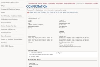 register US llc company for US and non US residents and legal ein