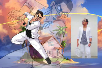 draw your photo into a dragon ball z