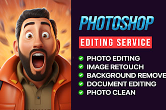 do photo retouching and photo editing in photoshop