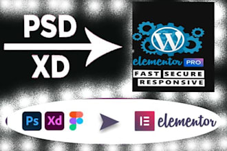 convert PSD or HTML design to wordpress website
