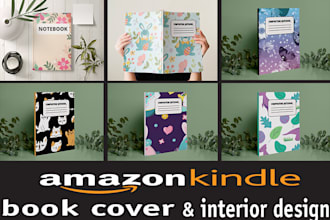 design unique amazon kdp book cover and interior
