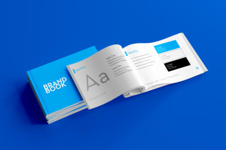 design brand style guide guidelines book with logo design