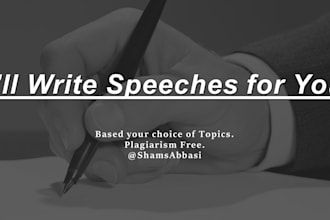 write speeches for you