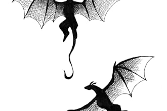 draw illustrations in ink for your story