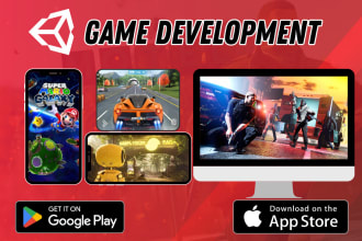 be your professional unity game developer for 2d 3d mobile games