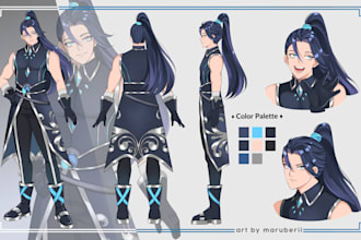 create a reference sheet of your character
