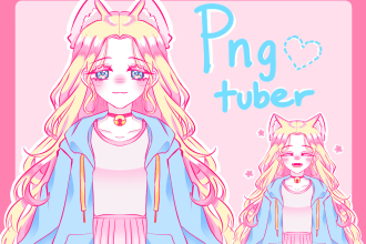 draw a pngtuber for streaming