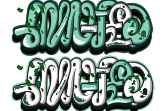 make your name or brand into graffiti writing in my style