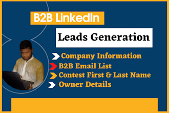 do b2b linkedin leads generation for any company