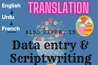 expert in writing and translation