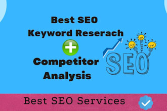 do amazing keyword research and competitor analysis for your SEO journey