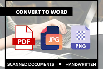 transcribe pdfs and pictures to word doc
