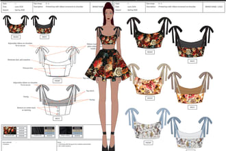 make gorgeous detailed fashion illustration and tech drawing