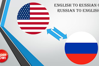 provide english to russian or russian to english translation