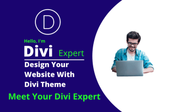 create an attractive website design by wordpress with divi theme