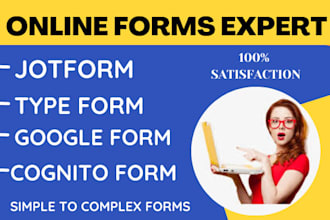 create jotform type form cognito form and online form