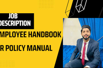 write a job description and employee onboarding plan