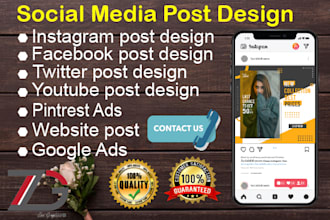 design social media facebook instagram story posts, fb insta post web banner ads