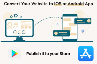 convert website to an android and ios app